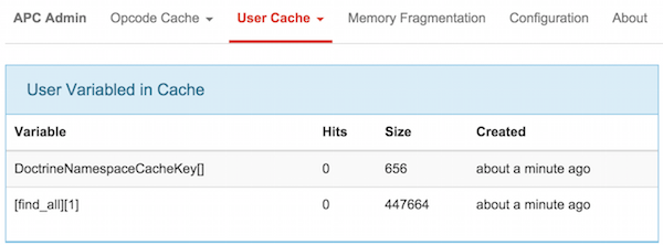 inanzzz | Symfony içinde kaynakları manual olarak APC ile cache içine almak